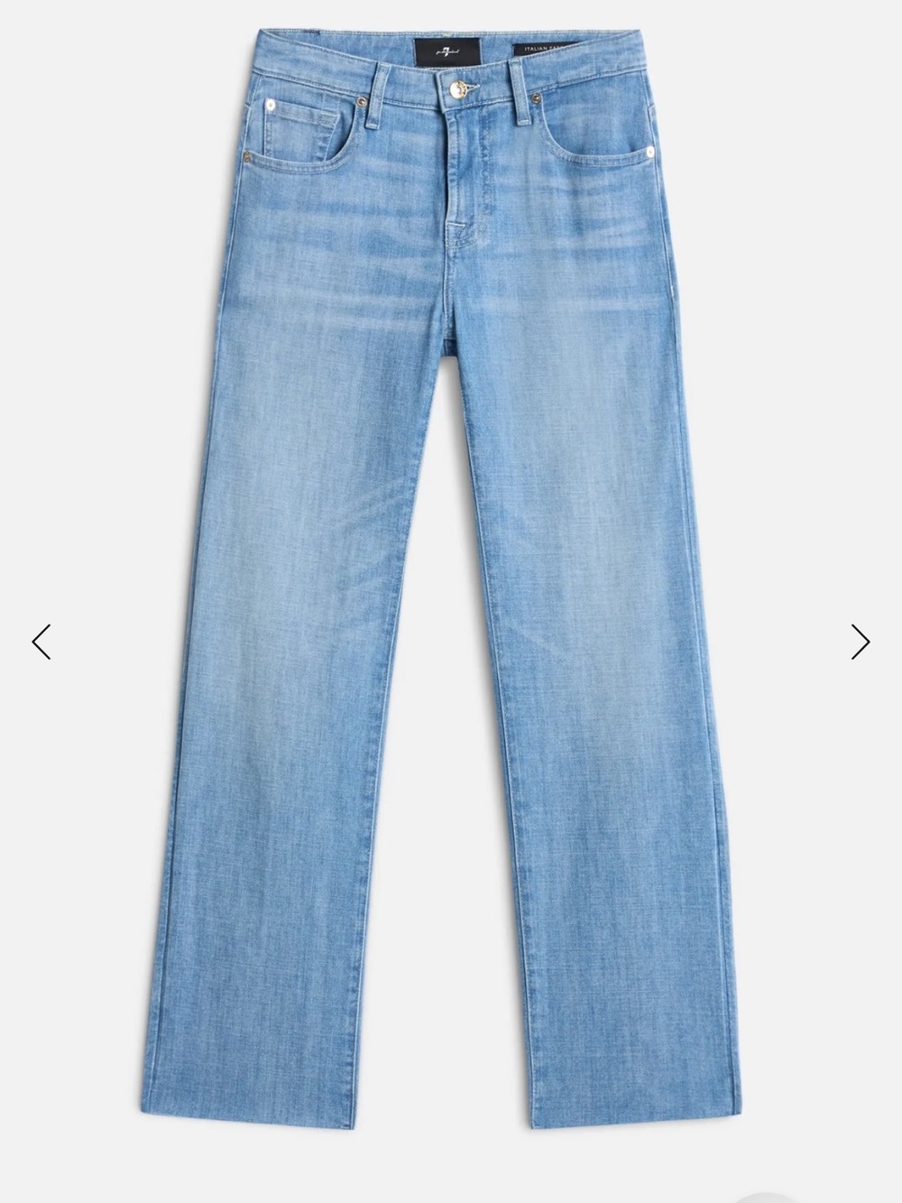 7 for all mankind Calie straight ankle glisten 30